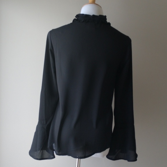 Bell Sleeve Tie-neck Top - Picture 6 of 8